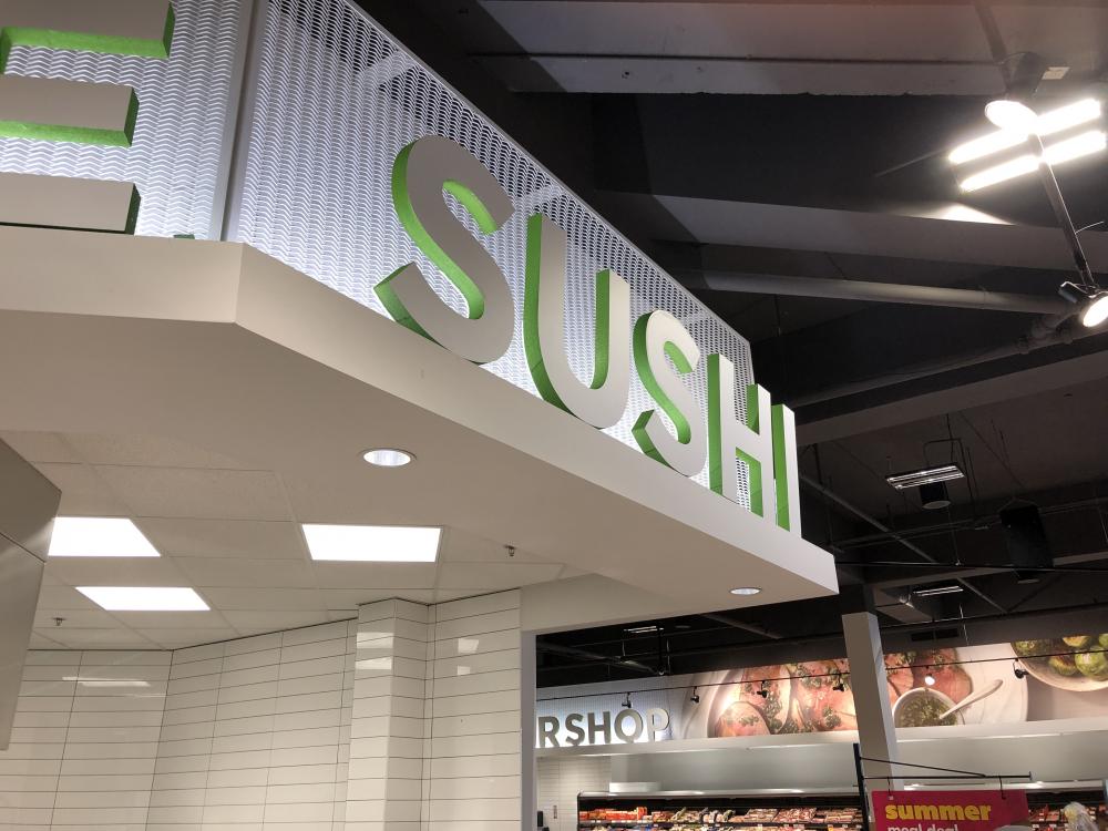 Aalto Grocery Store Signage