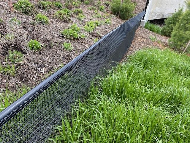 Black PVC Wildlife Barrier